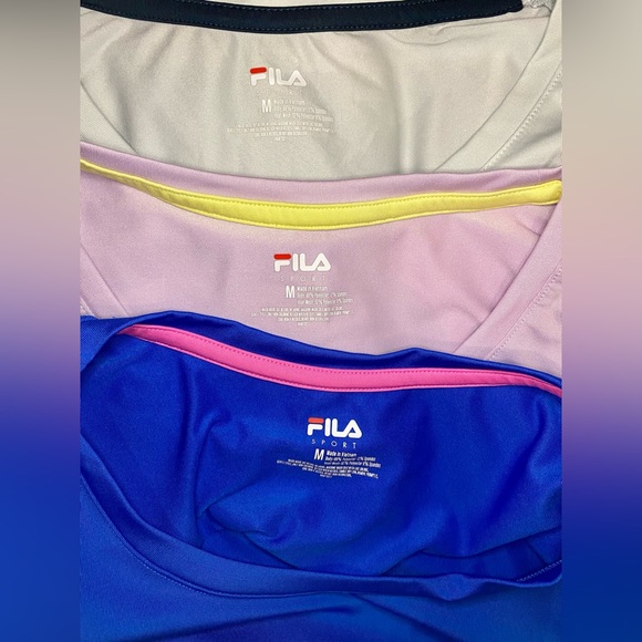 Women's Fila Active Breathable Workout Tops/ Swim Tops (set of 3) - Picture 4 of 4